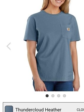 Carhartt Thundercloud Heather Pocket Tee - Slate Blue